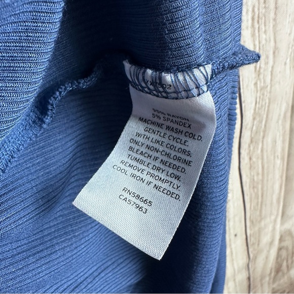 Make + Model Navy Racerback Tank Top - Picture 3 of 4